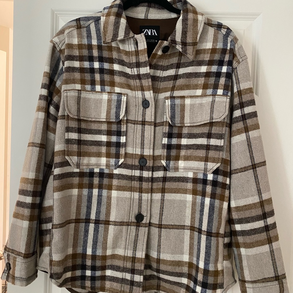 Zara Plaid Overshirt